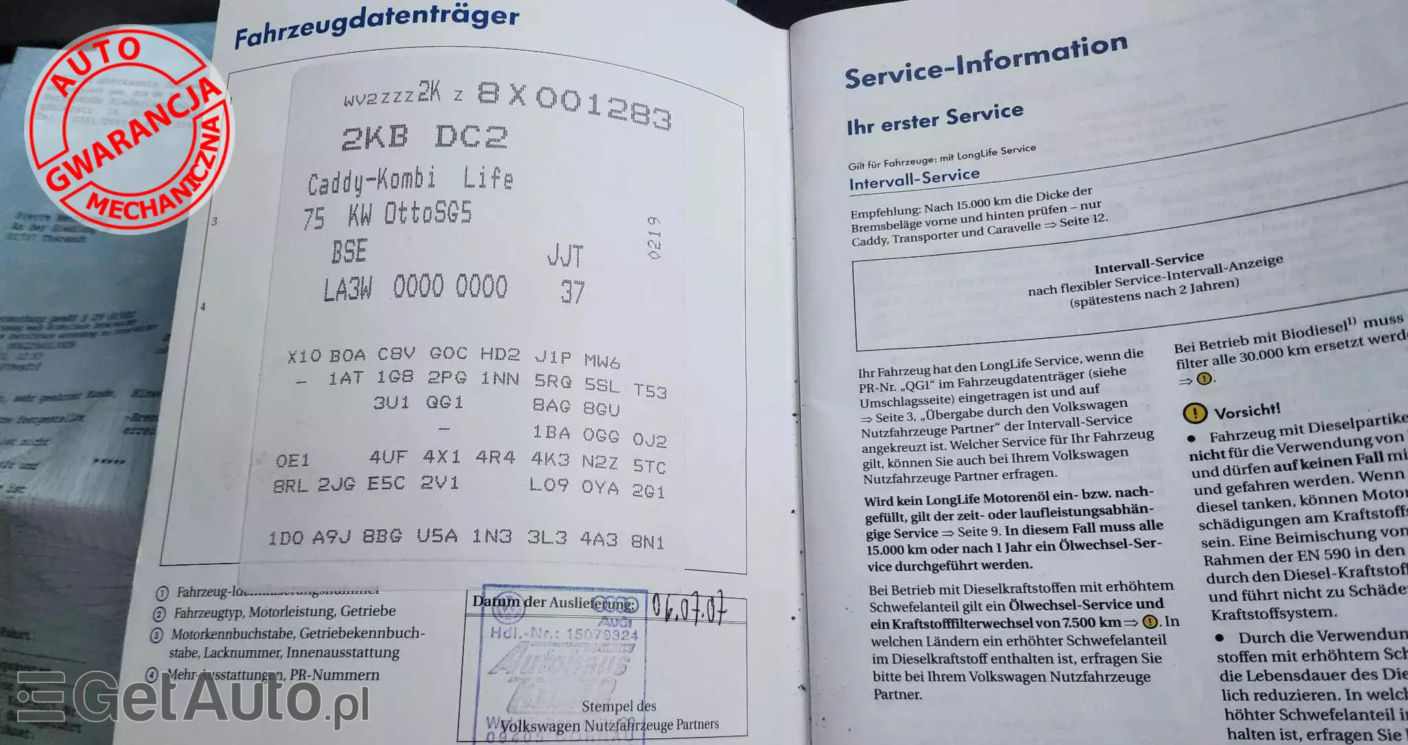 VOLKSWAGEN Caddy 1.6 Life Family (5-Si.)