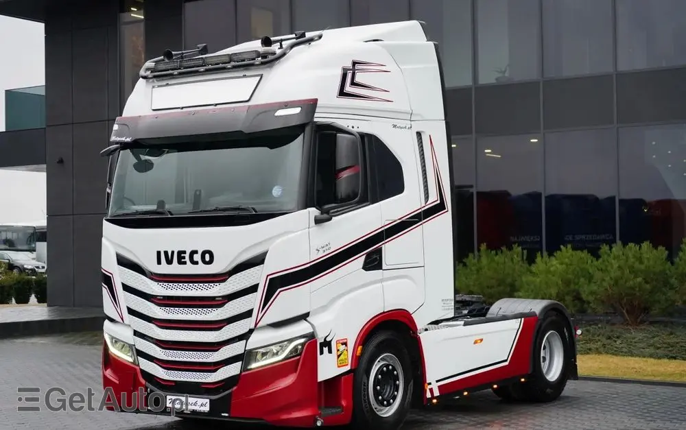 IVECO S-WAY / 510 / RETARDER / KLIMA POSTOJOWA / CAŁA NA PODUSZKACH 