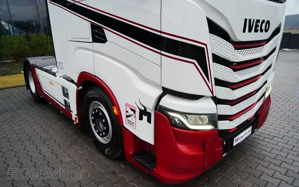 IVECO S-WAY / 510 / RETARDER / KLIMA POSTOJOWA / CAŁA NA PODUSZKACH 