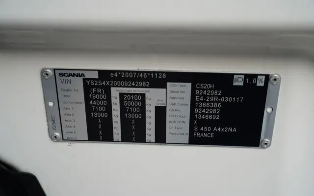 SCANIA S 450 / RETARDER / KLIMA POSTOJOWA  / ALUFELGI / 