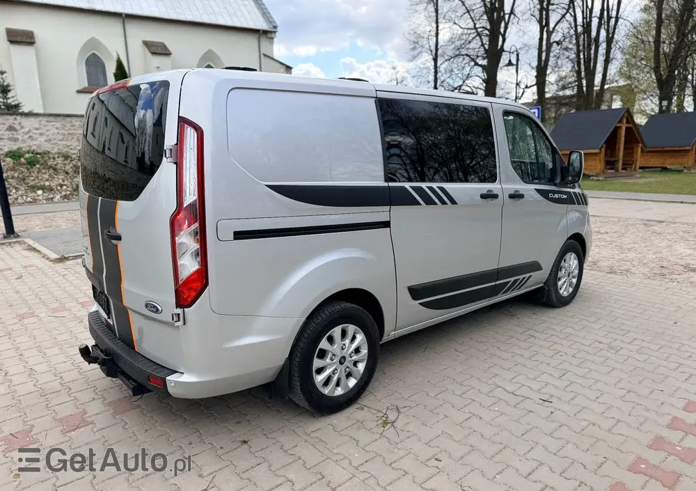 FORD TRANSIT CUSTOM  LIFT 2020r/ Webasto / 2,0 TDCI/130KM/KAMERA/BIX-ENON/ EURO 6/ASO/NISKI PRZEBIEG/LED/HAK/FV23%/6-DZWI/LONG 