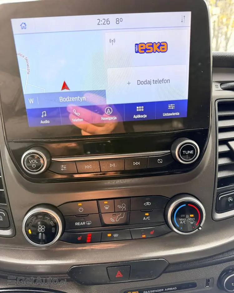 FORD TRANSIT CUSTOM  LIFT 2020r/ Webasto / 2,0 TDCI/130KM/KAMERA/BIX-ENON/ EURO 6/ASO/NISKI PRZEBIEG/LED/HAK/FV23%/6-DZWI/LONG 