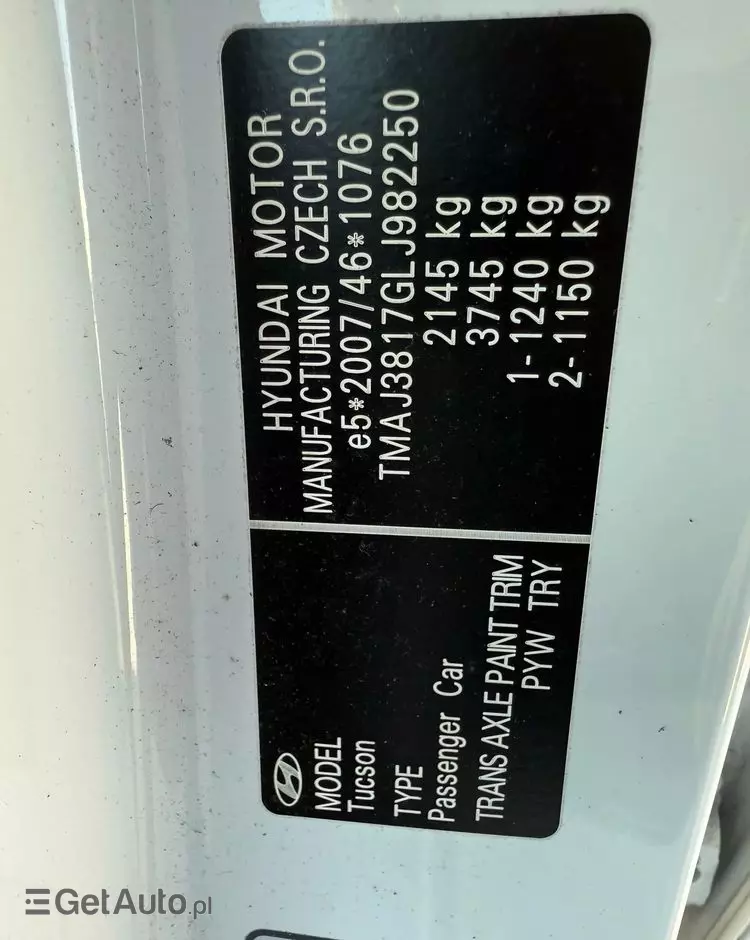 HYUNDAI Tucson 1.6 CRDi 48V-Hybrid 2WD DCT Prime