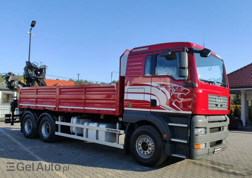 MAN Man 26.440 6x4 HDS HIAB 166 B-3 DUO Wywrotka Meiller 2-stronna 