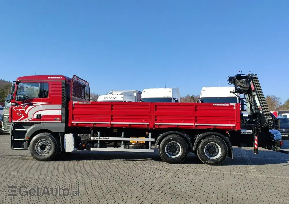 MAN Man 26.440 6x4 HDS HIAB 166 B-3 DUO Wywrotka Meiller 2-stronna 