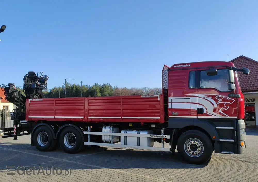 MAN Man 26.440 6x4 HDS HIAB 166 B-3 DUO Wywrotka Meiller 2-stronna 