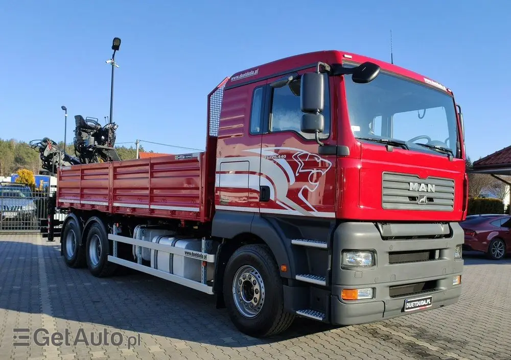 MAN Man 26.440 6x4 HDS HIAB 166 B-3 DUO Wywrotka Meiller 2-stronna 