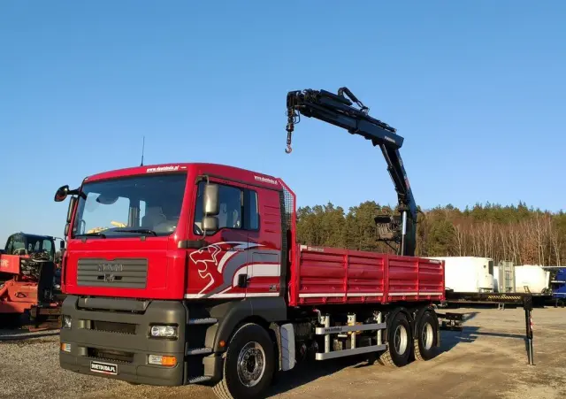 MAN Man 26.440 6x4 HDS HIAB 166 B-3 DUO Wywrotka Meiller 2-stronna 