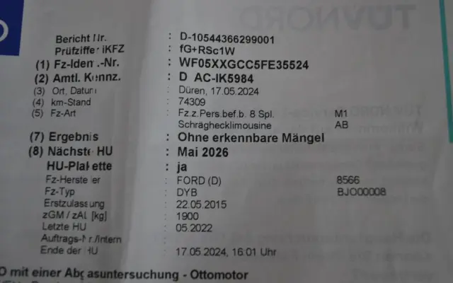 FORD Focus 1.5 EcoBoost Start-Stopp-System Business Edition