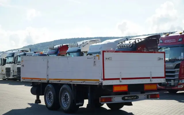 ORTEN PRZYCZEPA BURTOWA 6,5M / DO BUDOWLANKI / OŚ PODNOSZONA / SAF / 