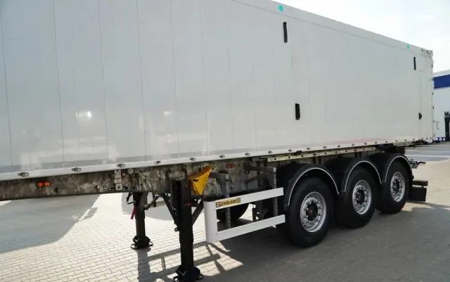 ZASLAW WYWROTKA ALUMINIOWA / 43 m3 /  OŚ PODNOSZONA / OSIE SAF 