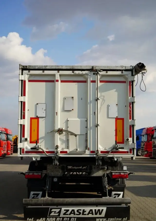 ZASLAW WYWROTKA ALUMINIOWA / 43 m3 /  OŚ PODNOSZONA / OSIE SAF 