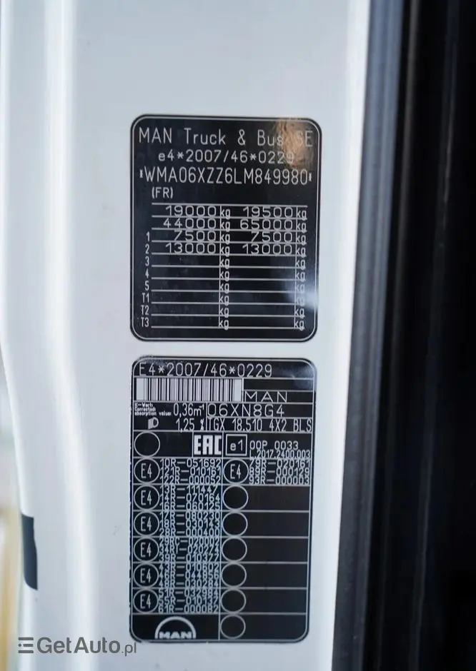 MAN TGX 18.510 / XLX / RETARDER  / NAVI 