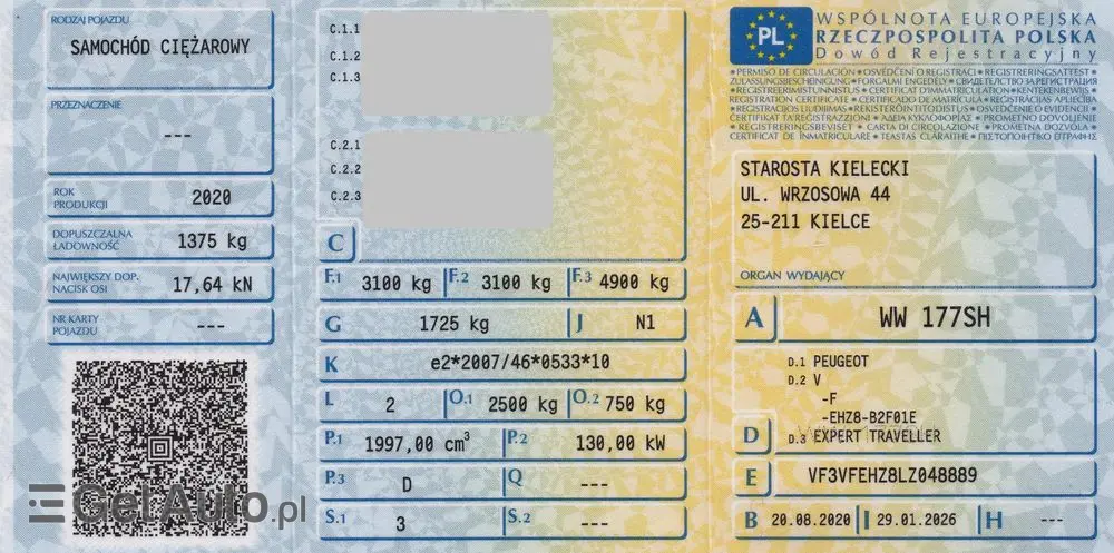 PEUGEOT EXPERT 2.0 HDI 177 KM AUTOMAT IZOTERMA KRAJOWY BEZWYPADKOWY I WŁAŚCICIEL Drzwi przesuwne z dwóch stron 