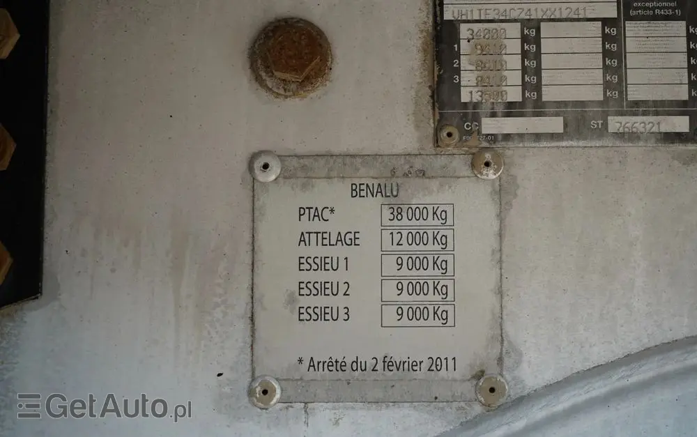 BENALU WYWROTKA / 24 m3 / ALUMINIOWA / OŚ PODNOSZONA / WAGA: 5 300 KG / ELEKTRYCZNA PLANDEKA / ALUFELGI  W 