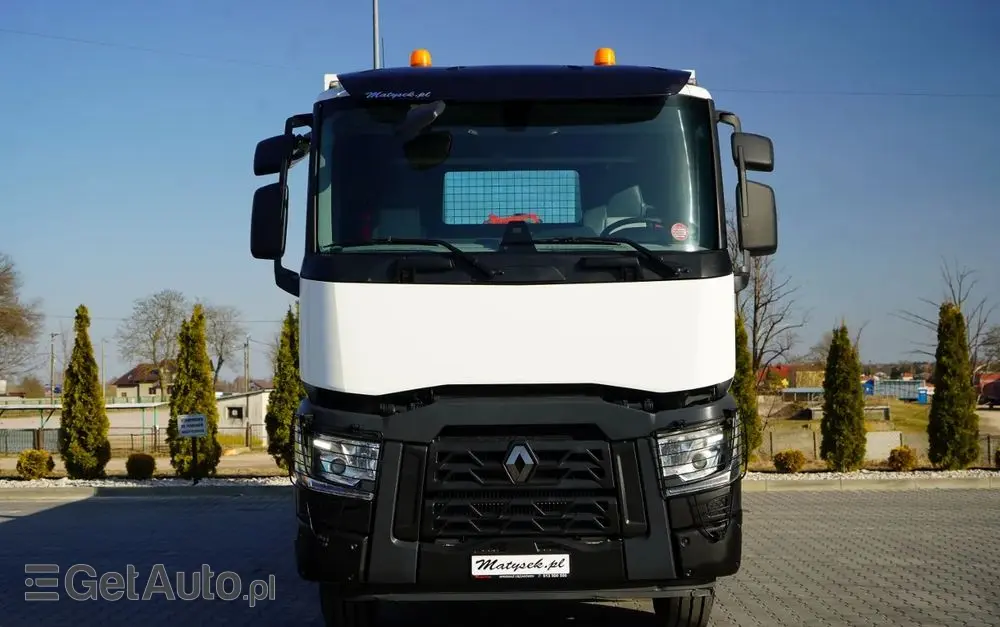 RENAULT C 430 / 6x4 / SKRZYNIOWY 7,2 M + HDS FASSI F215A / WYSÓW 10 M / STEROWANIE RADIOWE / WIDŁY / ROTATOR 