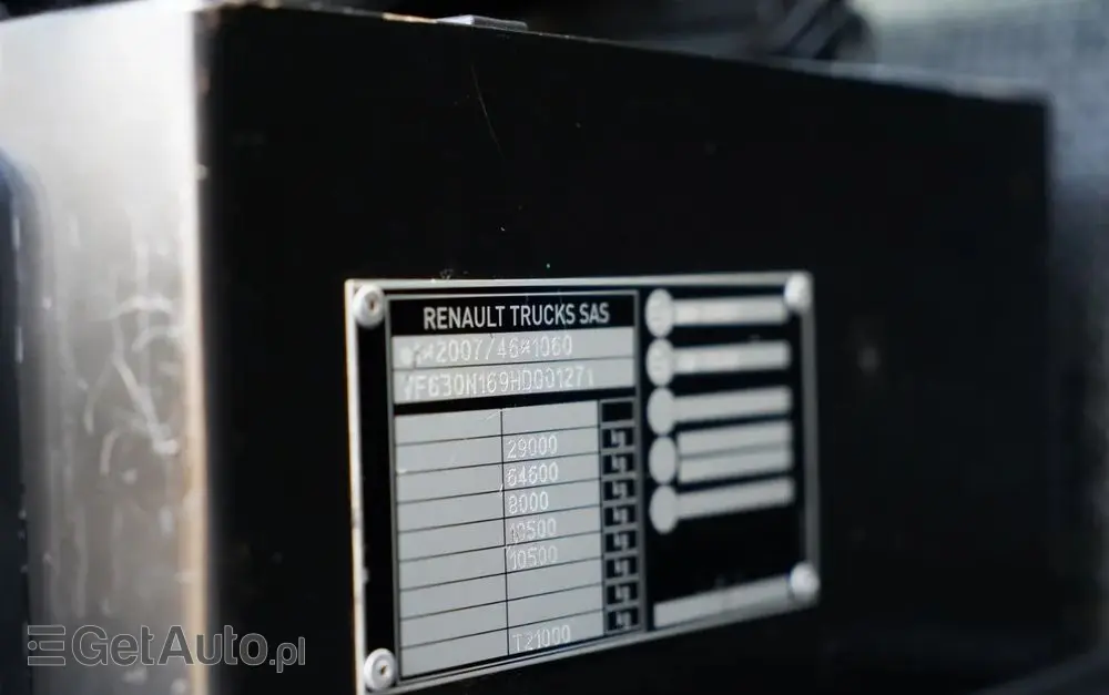 RENAULT C 430 / 6x4 / SKRZYNIOWY 7,2 M + HDS FASSI F215A / WYSÓW 10 M / STEROWANIE RADIOWE / WIDŁY / ROTATOR 