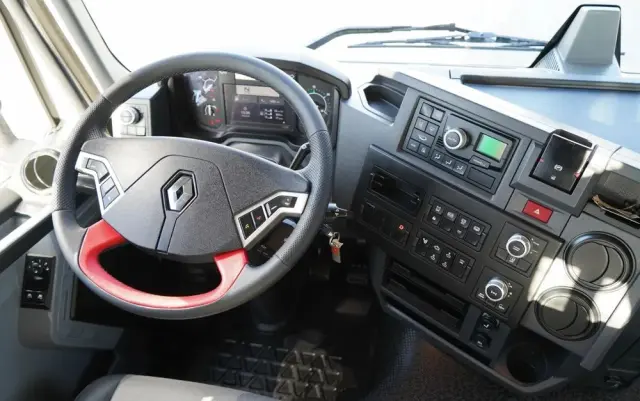 RENAULT C 430 / 6x4 / SKRZYNIOWY 7,2 M + HDS FASSI F215A / WYSÓW 10 M / STEROWANIE RADIOWE / WIDŁY / ROTATOR 