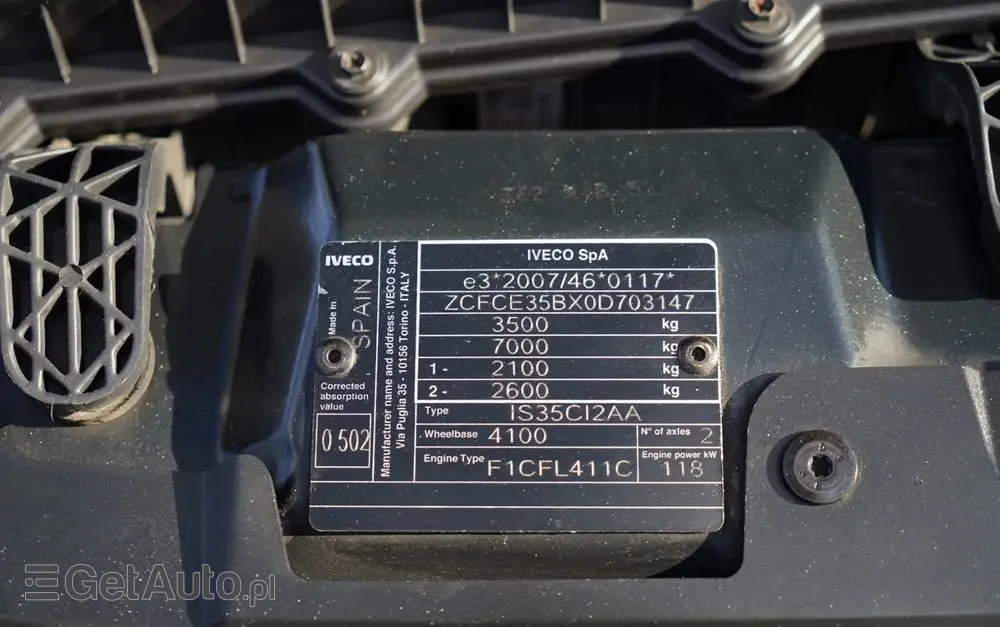 IVECO DAILY 35-160 / KONTENER 4,2 M / WINDA / BLIŹNIAK   DMC: 3500 KG /  2022 