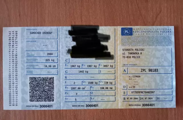 CITROEN C5 2.0i 16V (136 KM)