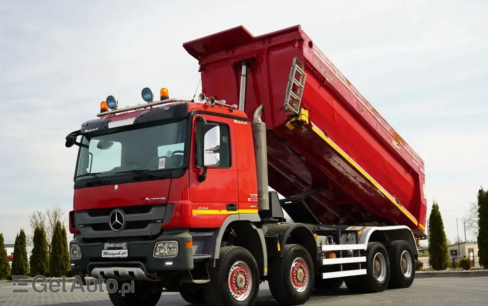MERCEDES-BENZ ACTROS 4144 / 8x8 / WYWROTKA TYLNOZSYPOWA / MEILLER  KIPPER  / EURO 5 