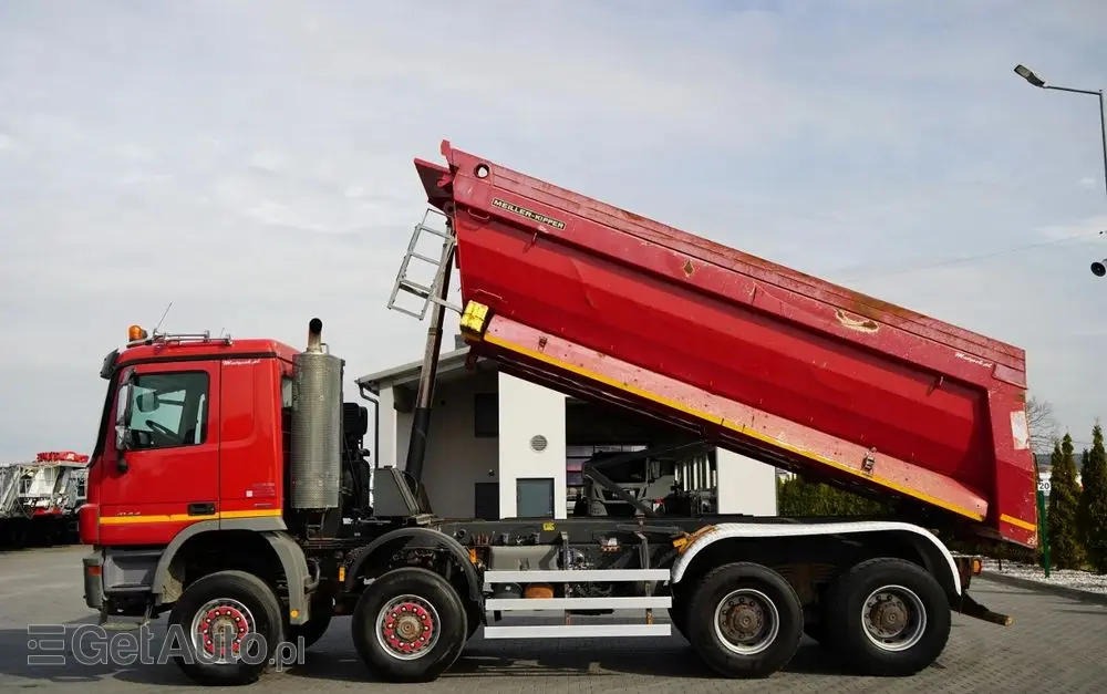 MERCEDES-BENZ ACTROS 4144 / 8x8 / WYWROTKA TYLNOZSYPOWA / MEILLER  KIPPER  / EURO 5 