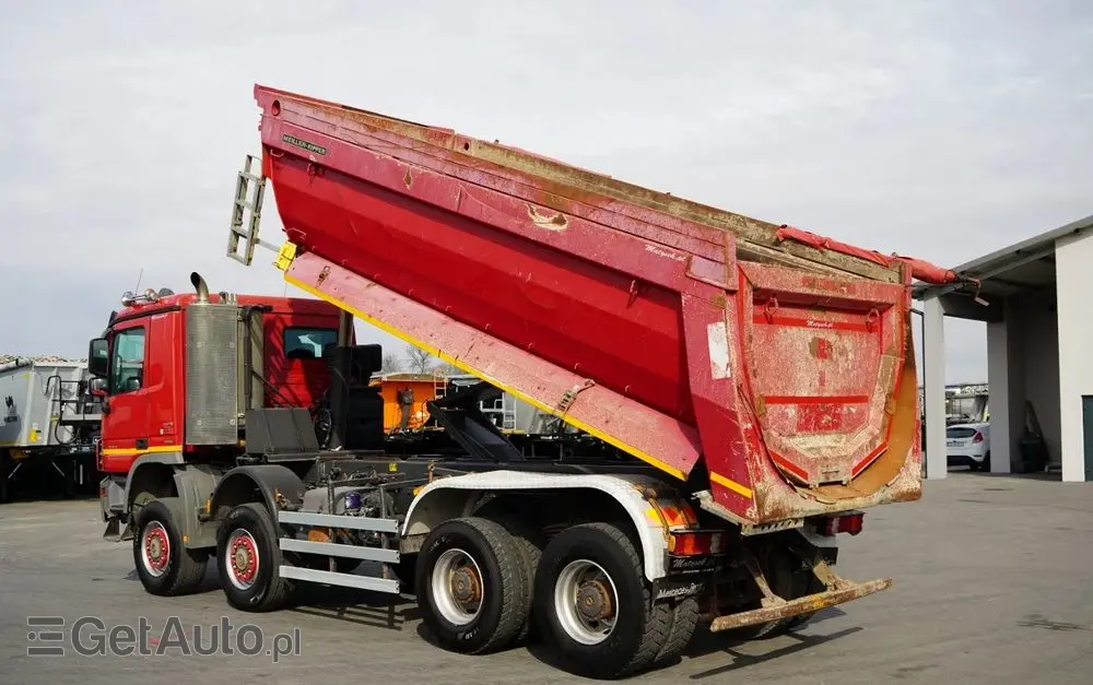 MERCEDES-BENZ ACTROS 4144 / 8x8 / WYWROTKA TYLNOZSYPOWA / MEILLER  KIPPER  / EURO 5 
