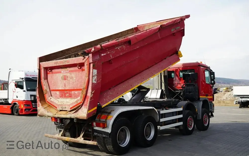 MERCEDES-BENZ ACTROS 4144 / 8x8 / WYWROTKA TYLNOZSYPOWA / MEILLER  KIPPER  / EURO 5 