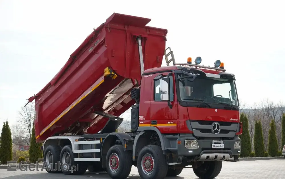 MERCEDES-BENZ ACTROS 4144 / 8x8 / WYWROTKA TYLNOZSYPOWA / MEILLER  KIPPER  / EURO 5 