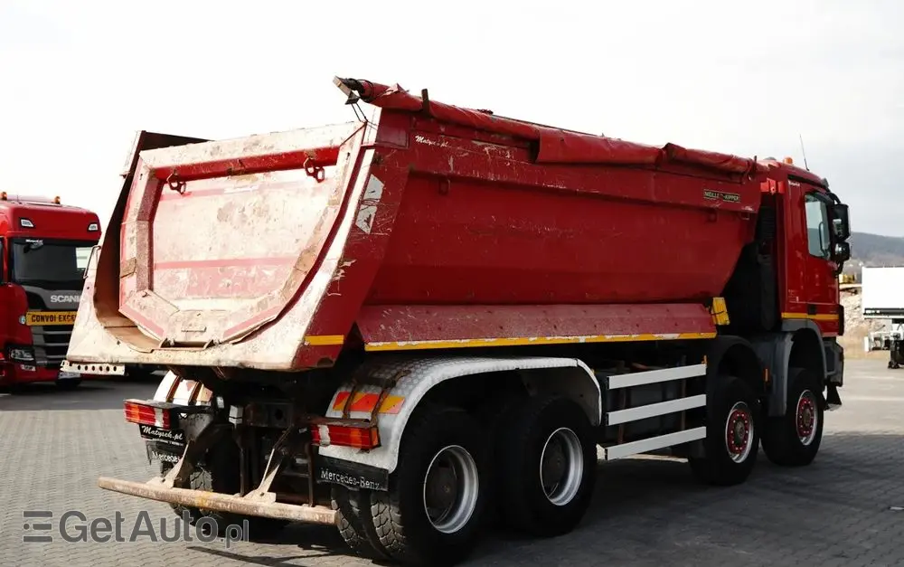 MERCEDES-BENZ ACTROS 4144 / 8x8 / WYWROTKA TYLNOZSYPOWA / MEILLER  KIPPER  / EURO 5 