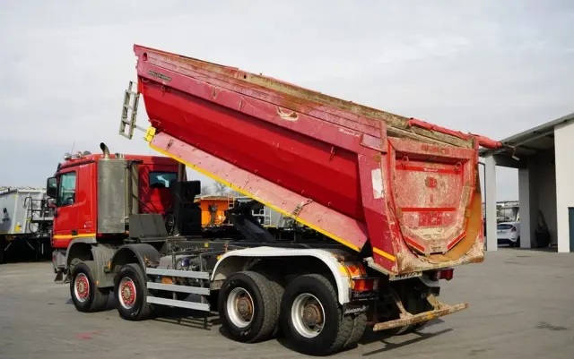 MERCEDES-BENZ ACTROS 4144 / 8x8 / WYWROTKA TYLNOZSYPOWA / MEILLER  KIPPER  / EURO 5 