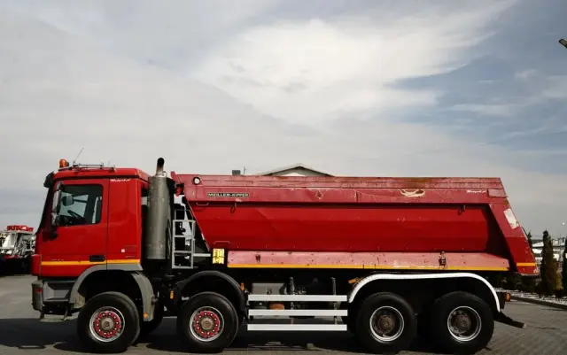 MERCEDES-BENZ ACTROS 4144 / 8x8 / WYWROTKA TYLNOZSYPOWA / MEILLER  KIPPER  / EURO 5 