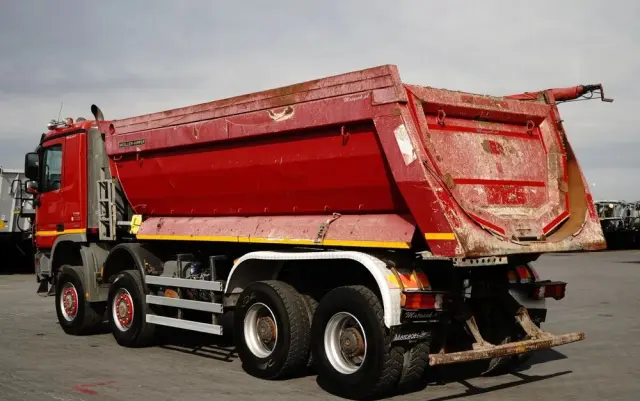 MERCEDES-BENZ ACTROS 4144 / 8x8 / WYWROTKA TYLNOZSYPOWA / MEILLER  KIPPER  / EURO 5 