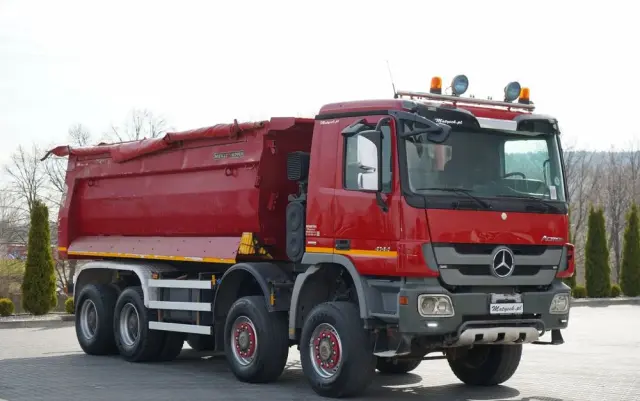 MERCEDES-BENZ ACTROS 4144 / 8x8 / WYWROTKA TYLNOZSYPOWA / MEILLER  KIPPER  / EURO 5 