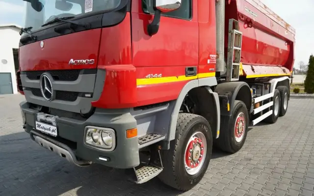 MERCEDES-BENZ ACTROS 4144 / 8x8 / WYWROTKA TYLNOZSYPOWA / MEILLER  KIPPER  / EURO 5 