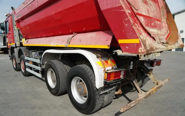 MERCEDES-BENZ ACTROS 4144 / 8x8 / WYWROTKA TYLNOZSYPOWA / MEILLER  KIPPER  / EURO 5 