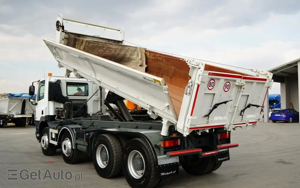 DAF CF 85.410 / 8X4 / WYWROTKA 2 STR / BORDMATIC / HYDROBURTA / SPROWADZONY 