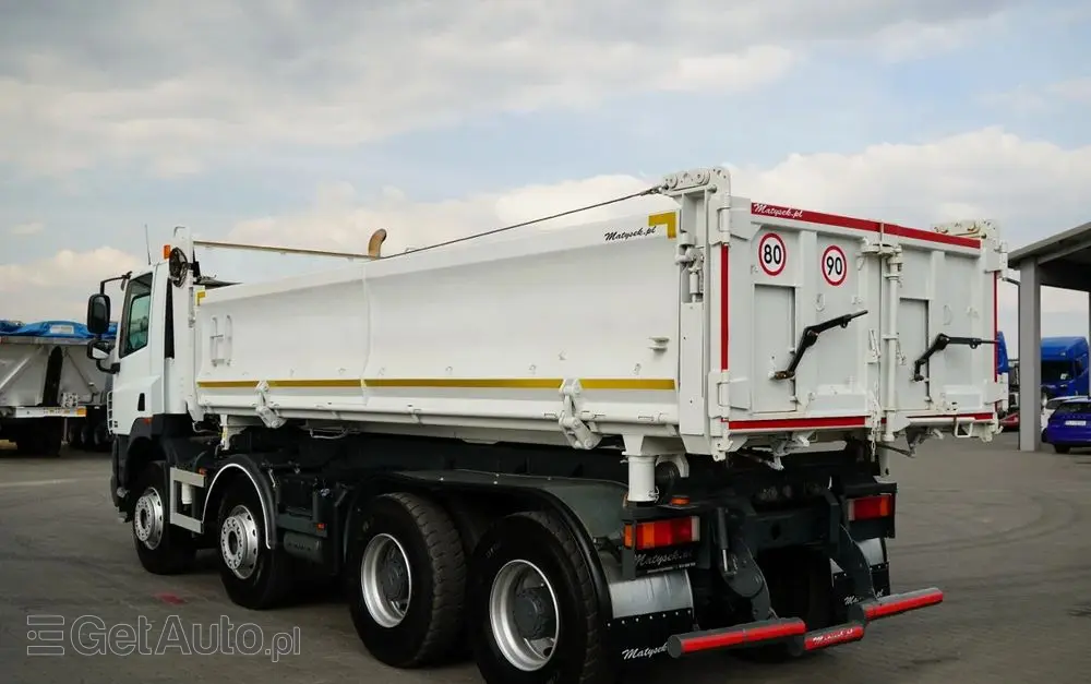 DAF CF 85.410 / 8X4 / WYWROTKA 2 STR / BORDMATIC / HYDROBURTA / SPROWADZONY 