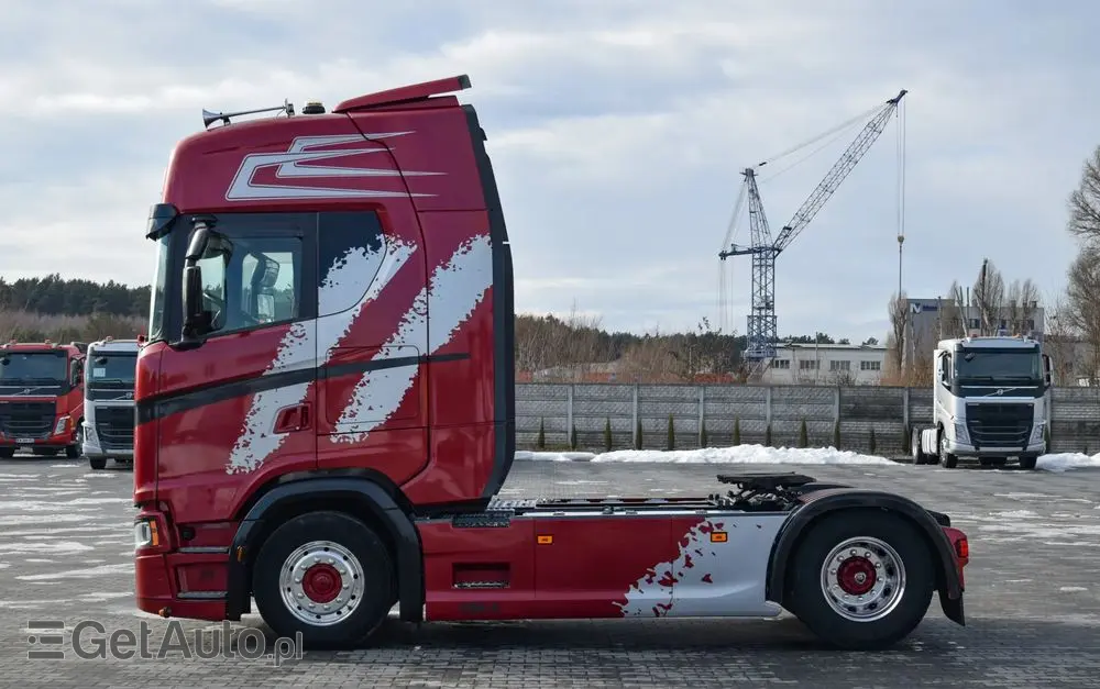 SCANIA S500 / FULL AIRMATIC / RETARDER / KLIMATYZACJA POSTOJOWA / ACC / KLIMA / SKÓRA / FULL LEDY / FULL SPOILERY / WERSJA PREMIUM / SERWISOWANA / SPROWADZONA 