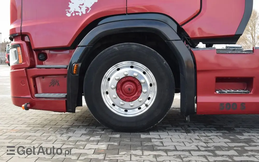 SCANIA S500 / FULL AIRMATIC / RETARDER / KLIMATYZACJA POSTOJOWA / ACC / KLIMA / SKÓRA / FULL LEDY / FULL SPOILERY / WERSJA PREMIUM / SERWISOWANA / SPROWADZONA 
