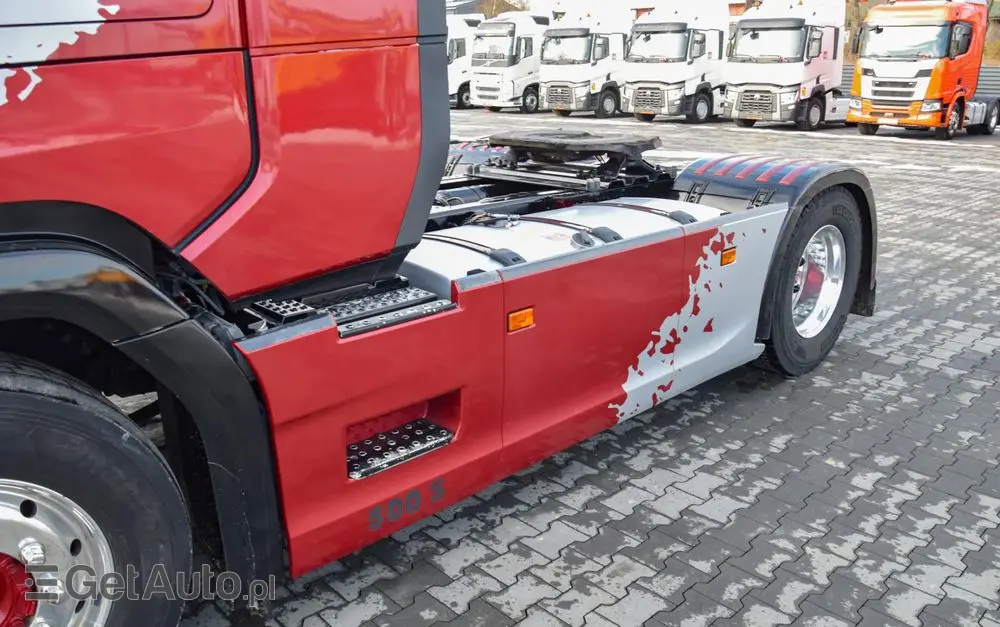 SCANIA S500 / FULL AIRMATIC / RETARDER / KLIMATYZACJA POSTOJOWA / ACC / KLIMA / SKÓRA / FULL LEDY / FULL SPOILERY / WERSJA PREMIUM / SERWISOWANA / SPROWADZONA 