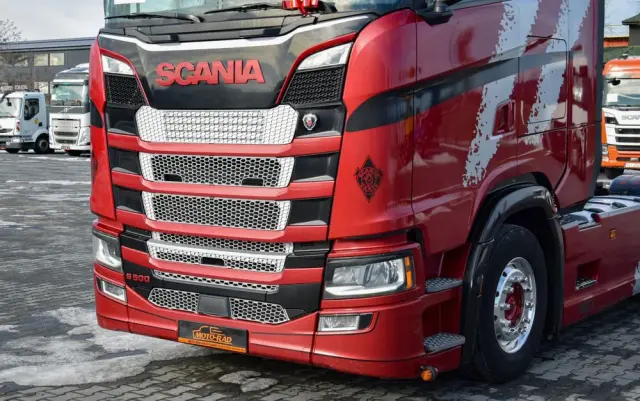 SCANIA S500 / FULL AIRMATIC / RETARDER / KLIMATYZACJA POSTOJOWA / ACC / KLIMA / SKÓRA / FULL LEDY / FULL SPOILERY / WERSJA PREMIUM / SERWISOWANA / SPROWADZONA 