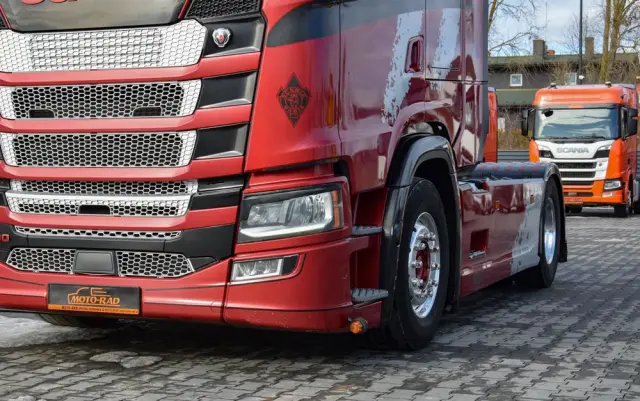 SCANIA S500 / FULL AIRMATIC / RETARDER / KLIMATYZACJA POSTOJOWA / ACC / KLIMA / SKÓRA / FULL LEDY / FULL SPOILERY / WERSJA PREMIUM / SERWISOWANA / SPROWADZONA 