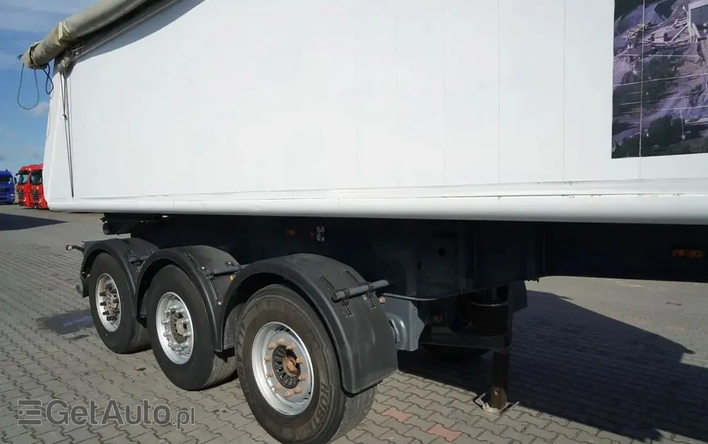 CARNEHL WYWROTKA / 26 m3 / ALUMINIOWA / OŚ PODNOSZONA / SAF / WAGA: 5 300 KG / 