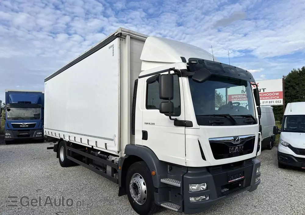 MAN TGM 18.320/perfekcyjny stan/firanka/Automat/poduszki przód i tył/Navi/super stan 