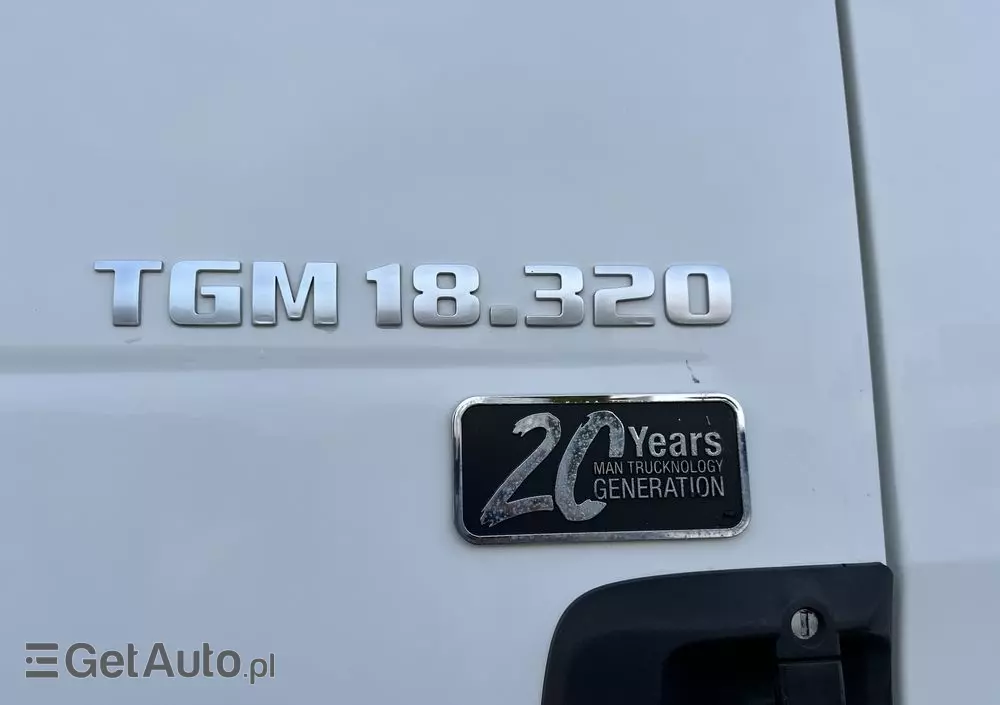 MAN TGM 18.320/perfekcyjny stan/firanka/Automat/poduszki przód i tył/Navi/super stan 