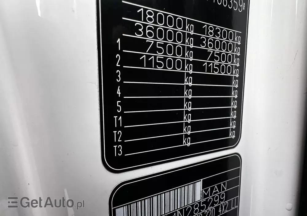 MAN TGM 18.320/perfekcyjny stan/firanka/Automat/poduszki przód i tył/Navi/super stan 