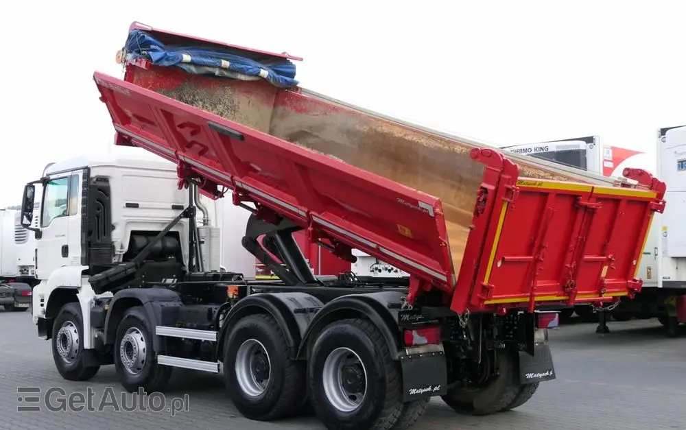MAN TGS 35.460 / 8X4 / WYWROTKA 2 STR / BORDMATIC / MEILLER KIPPER / AUTOMAT / EURO 6 