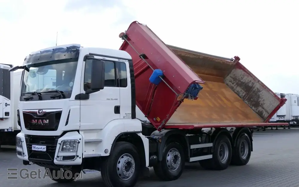 MAN TGS 35.460 / 8X4 / WYWROTKA 2 STR / BORDMATIC / MEILLER KIPPER / AUTOMAT / EURO 6 