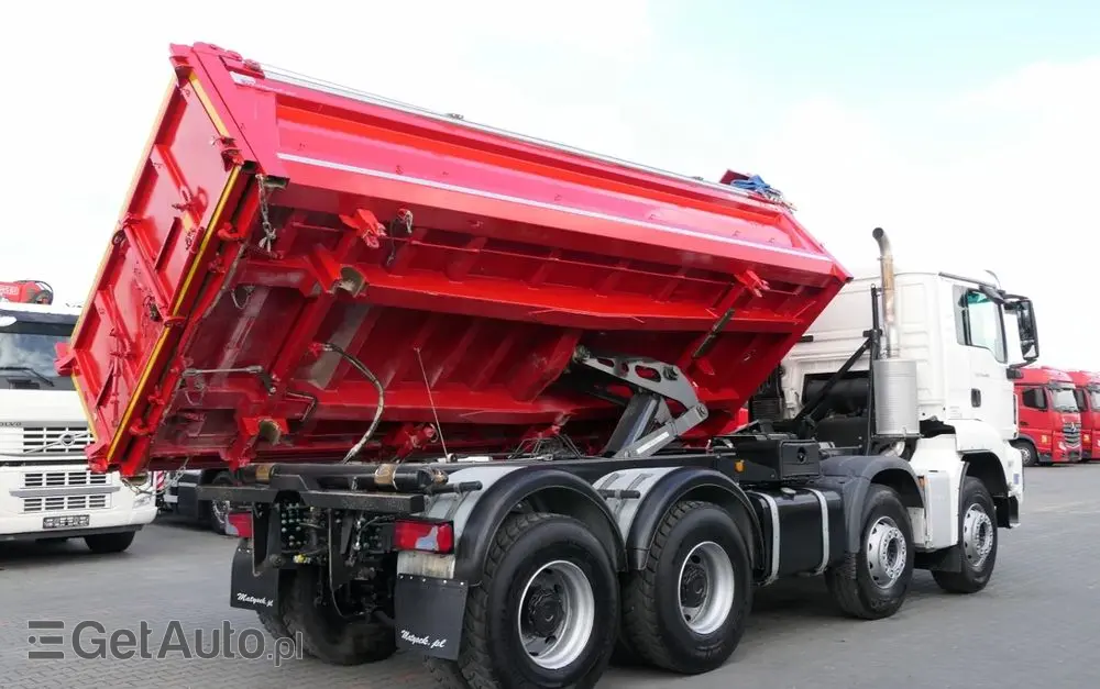 MAN TGS 35.460 / 8X4 / WYWROTKA 2 STR / BORDMATIC / MEILLER KIPPER / AUTOMAT / EURO 6 